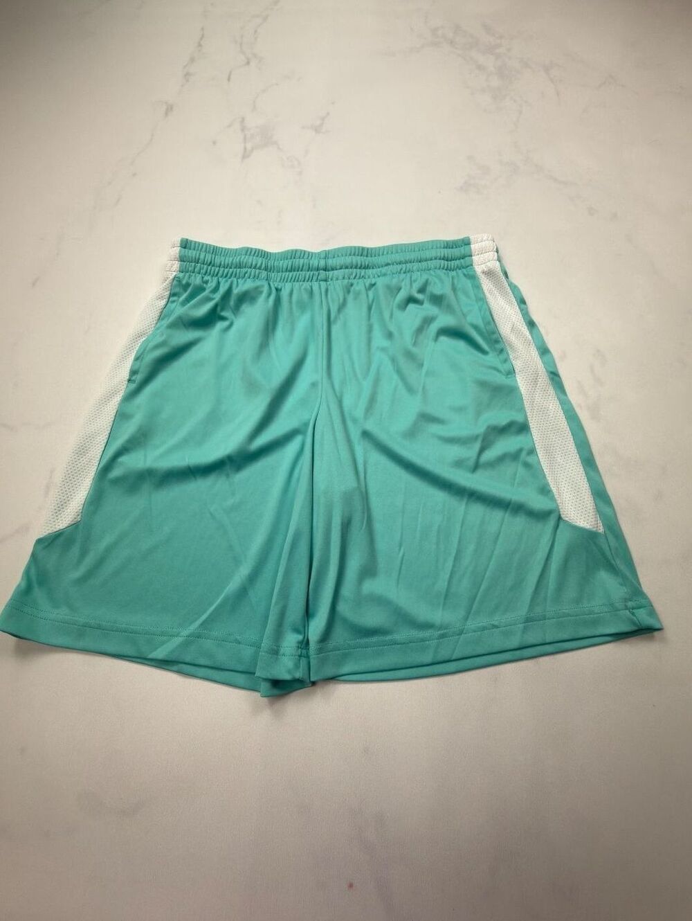 Tek Gear Athletic Shorts Turquoise Modern Loose Fit - Boys XL Husky